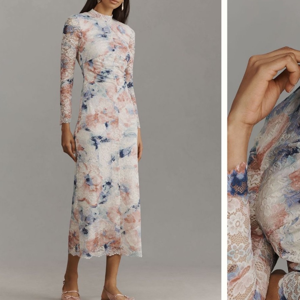 Floral Lace Maxi Dress NWT